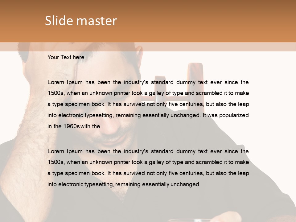 Glass People Alcoholism PowerPoint Template