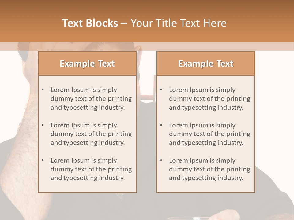 Glass People Alcoholism PowerPoint Template