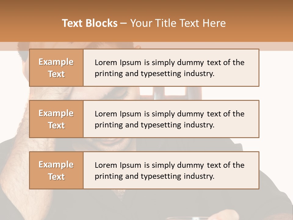 Glass People Alcoholism PowerPoint Template