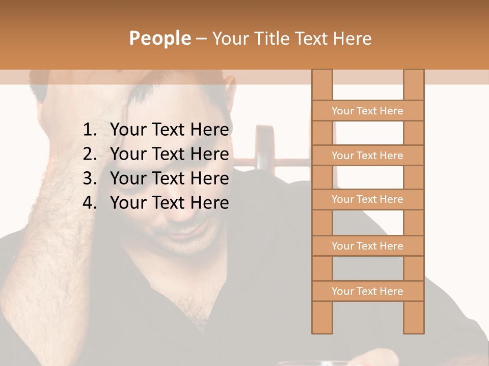 Glass People Alcoholism PowerPoint Template