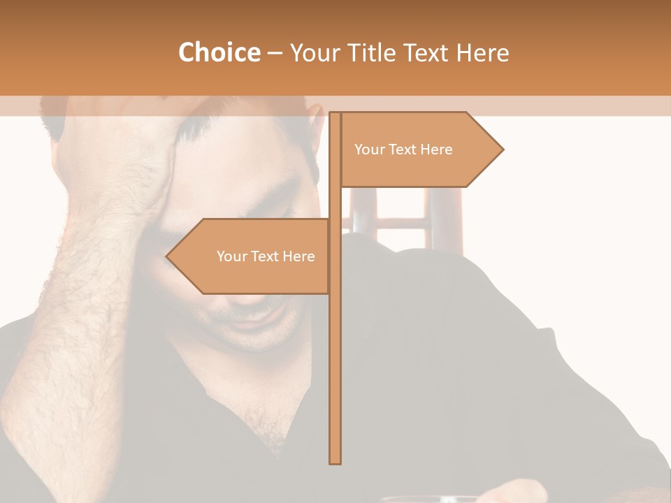 Glass People Alcoholism PowerPoint Template