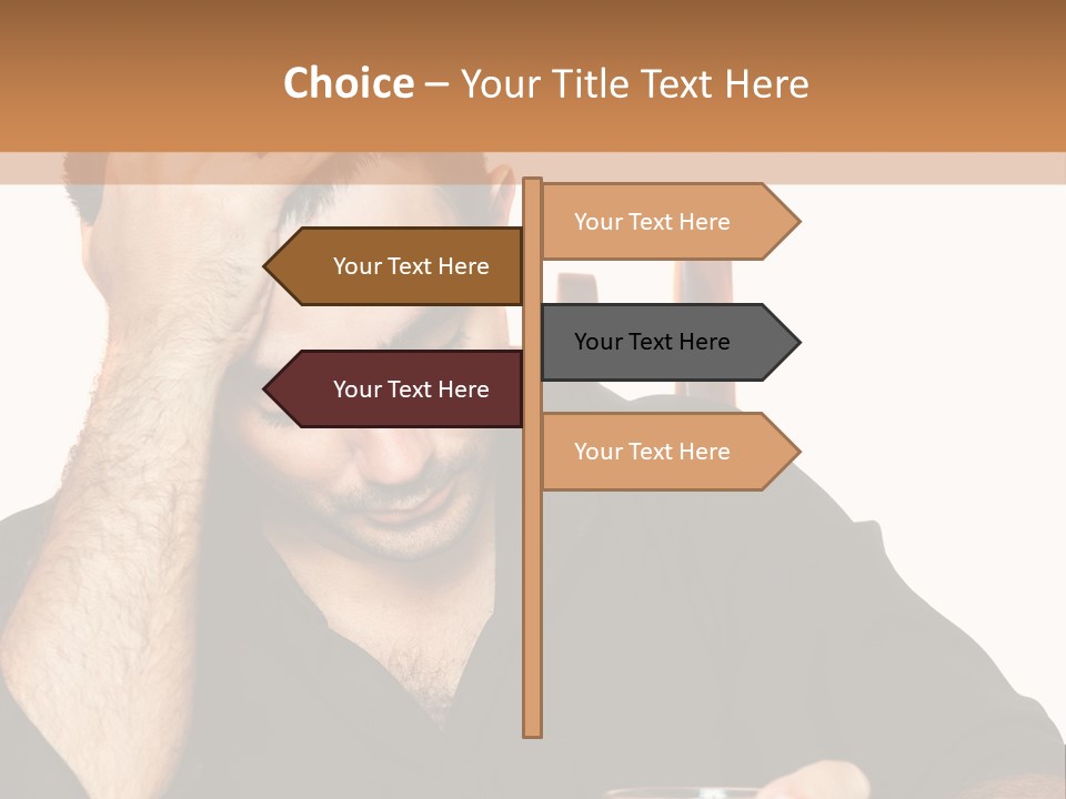 Glass People Alcoholism PowerPoint Template
