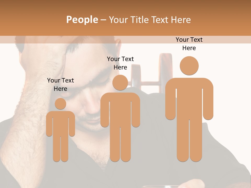 Glass People Alcoholism PowerPoint Template