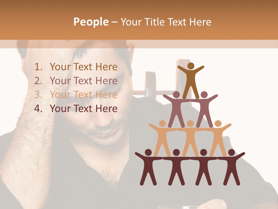 Glass People Alcoholism PowerPoint Template