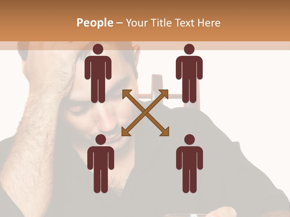 Glass People Alcoholism PowerPoint Template