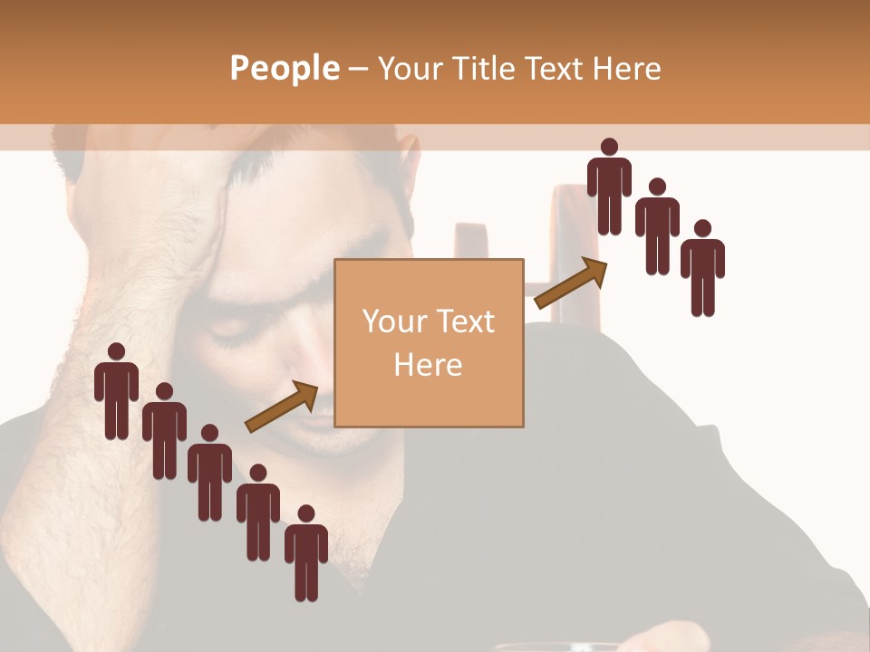 Glass People Alcoholism PowerPoint Template