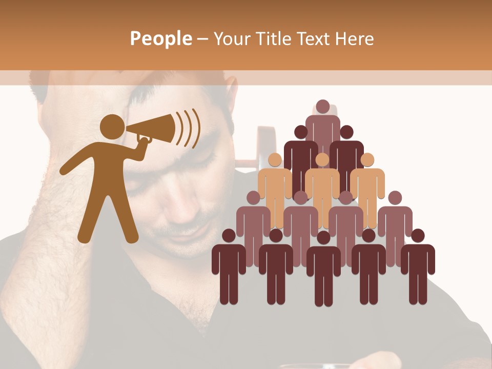 Glass People Alcoholism PowerPoint Template