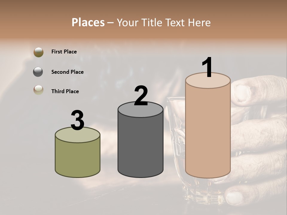 Sleeping Wasted Bar PowerPoint Template
