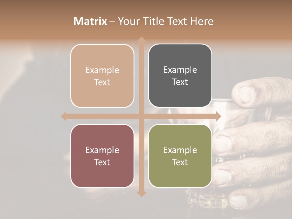 Sleeping Wasted Bar PowerPoint Template