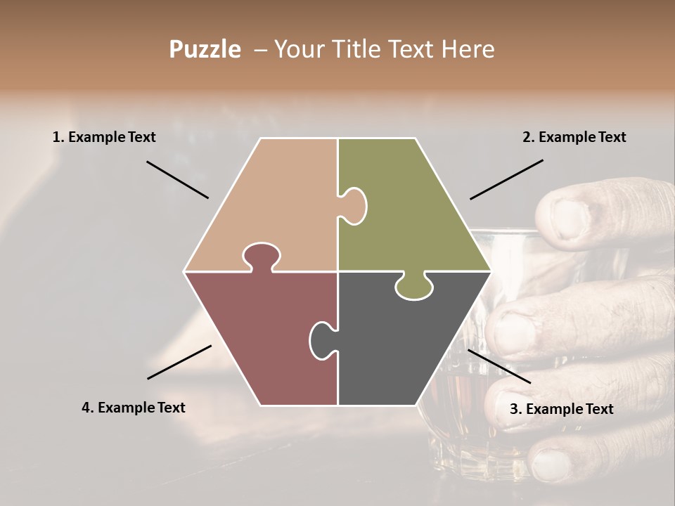 Sleeping Wasted Bar PowerPoint Template
