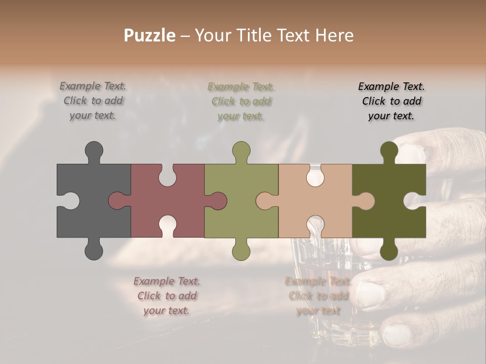 Sleeping Wasted Bar PowerPoint Template