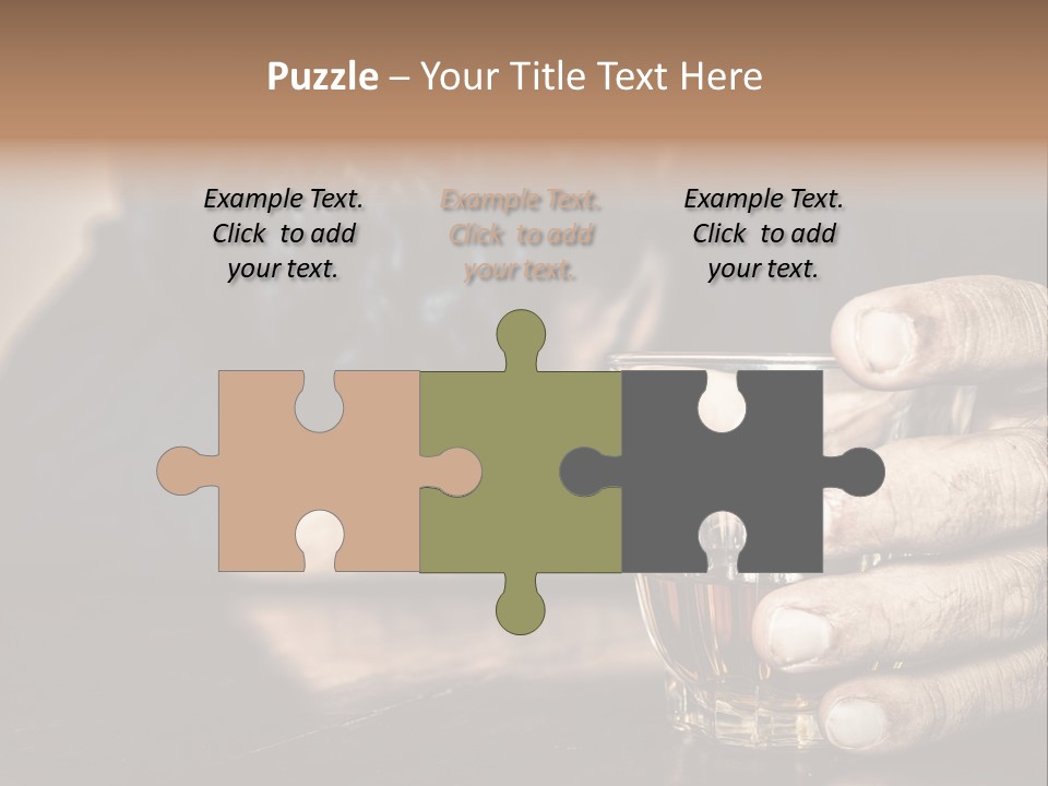 Sleeping Wasted Bar PowerPoint Template