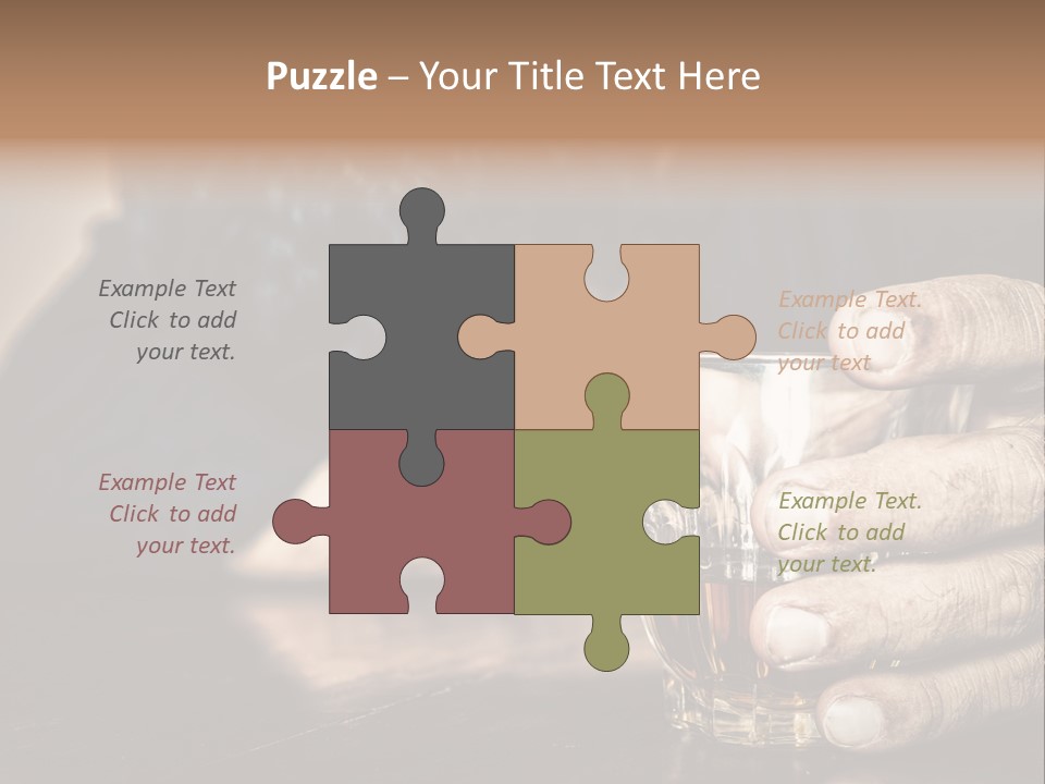 Sleeping Wasted Bar PowerPoint Template