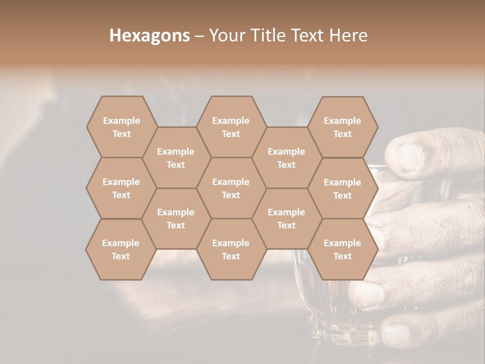 Sleeping Wasted Bar PowerPoint Template