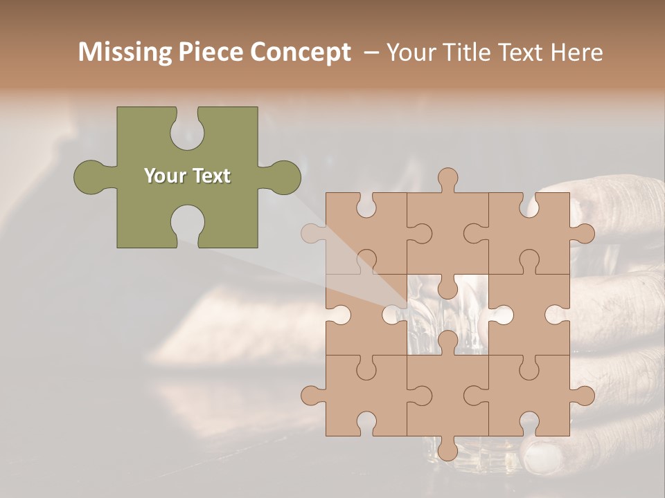 Sleeping Wasted Bar PowerPoint Template