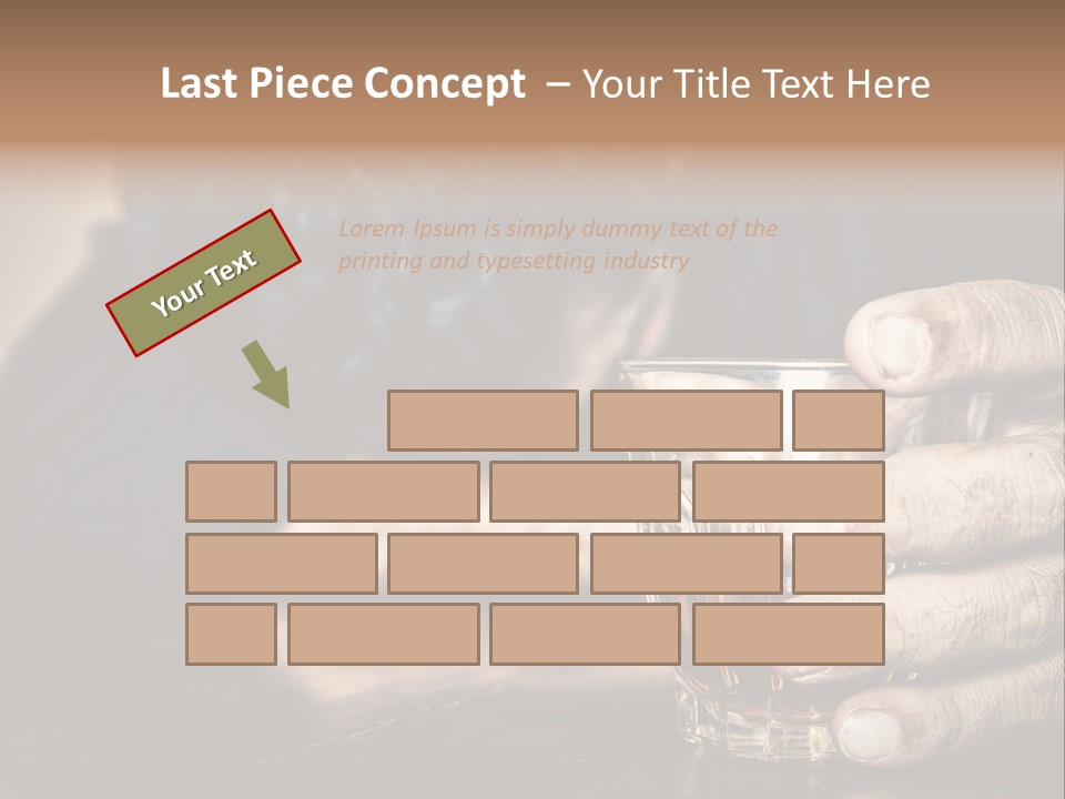 Sleeping Wasted Bar PowerPoint Template