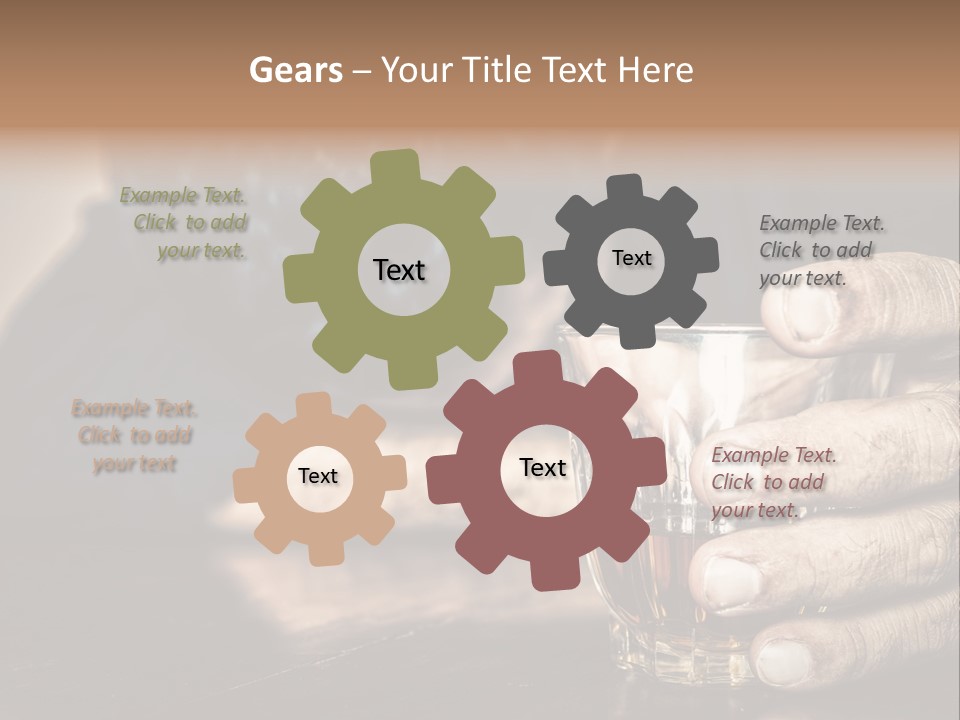 Sleeping Wasted Bar PowerPoint Template