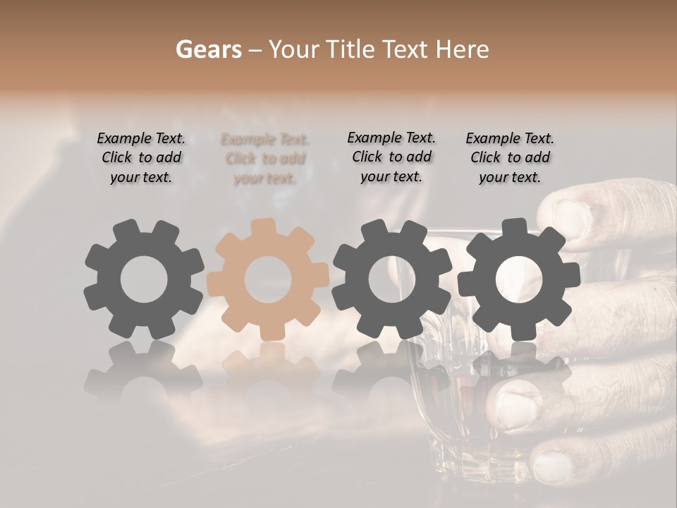 Sleeping Wasted Bar PowerPoint Template