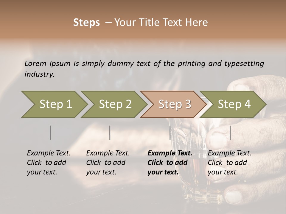 Sleeping Wasted Bar PowerPoint Template