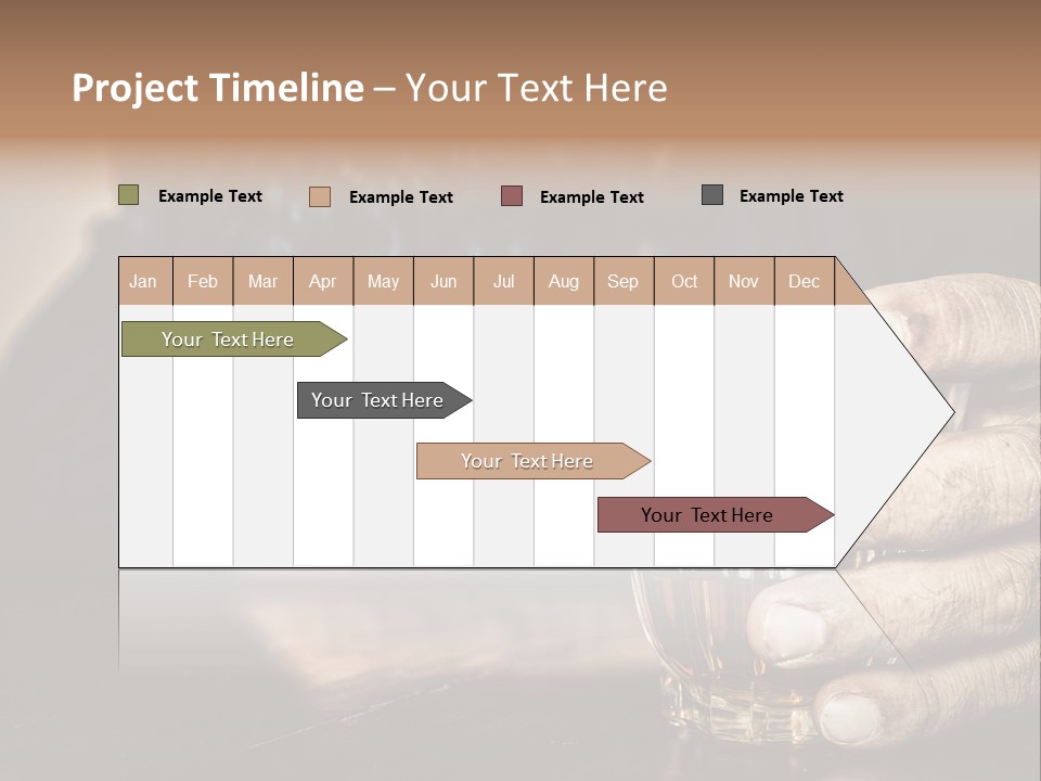 Sleeping Wasted Bar PowerPoint Template