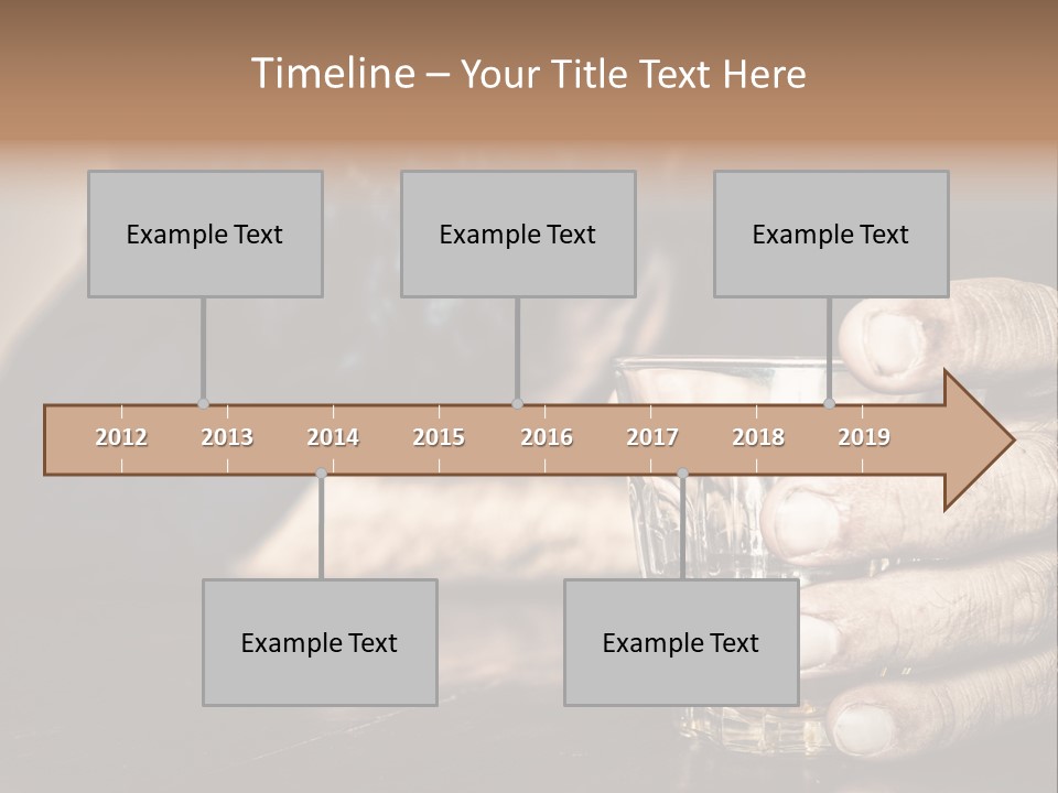 Sleeping Wasted Bar PowerPoint Template