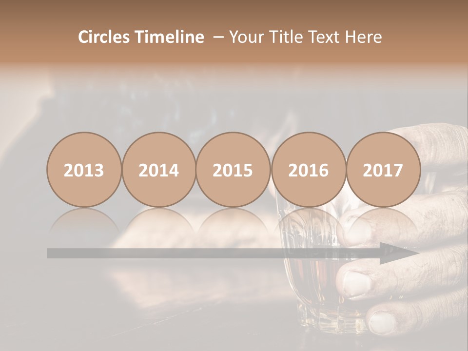 Sleeping Wasted Bar PowerPoint Template