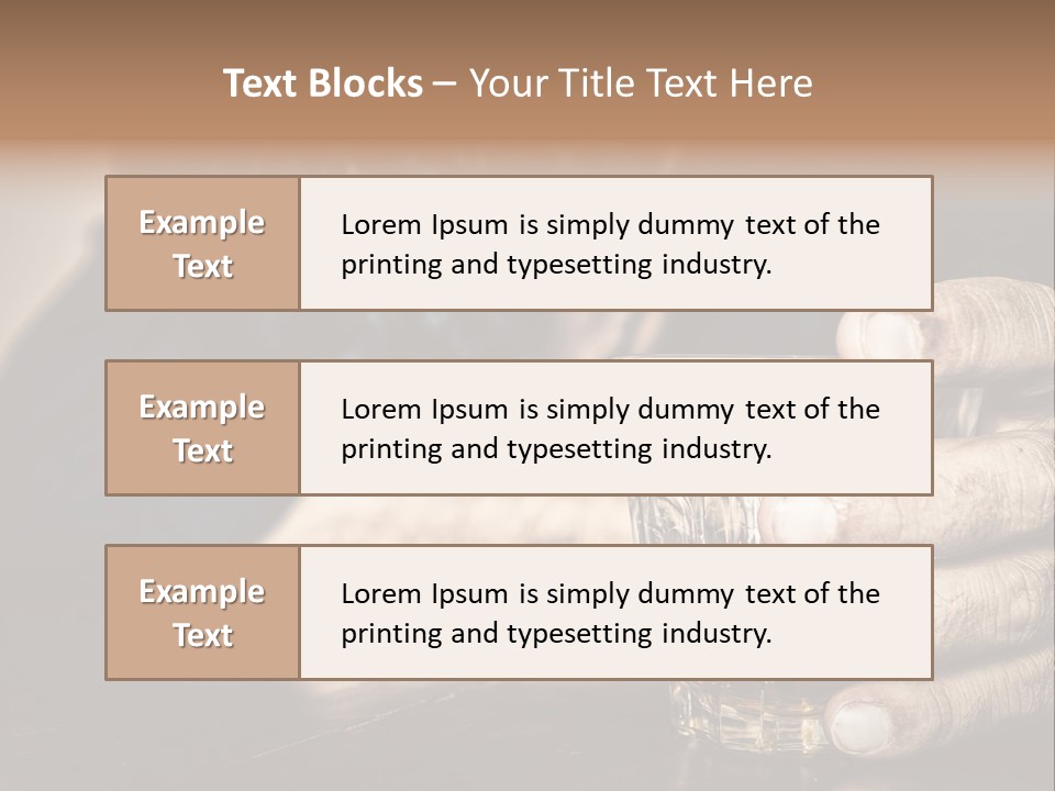 Sleeping Wasted Bar PowerPoint Template