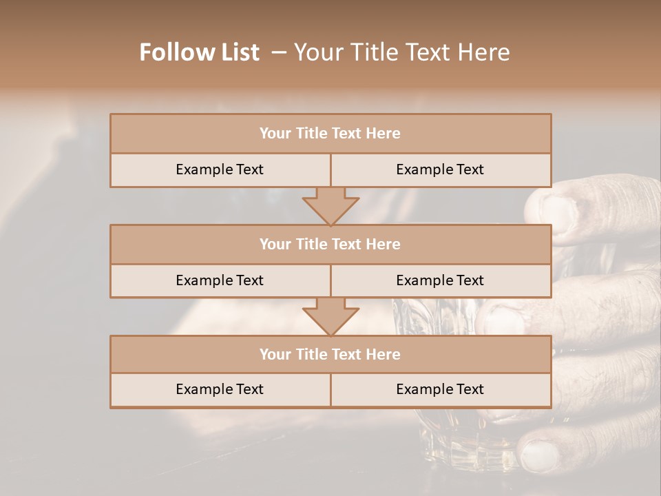 Sleeping Wasted Bar PowerPoint Template