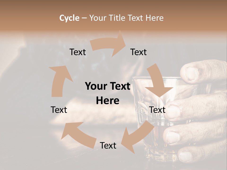Sleeping Wasted Bar PowerPoint Template