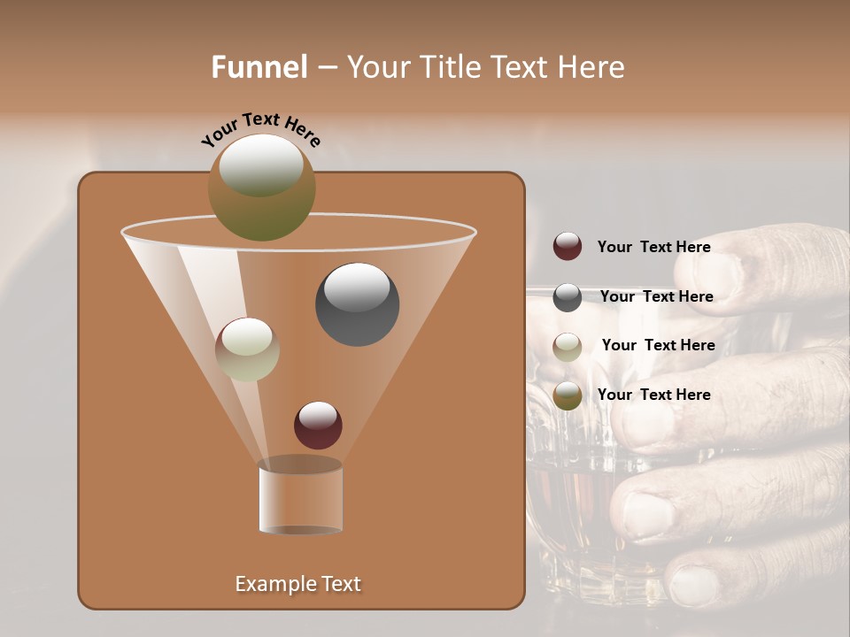 Sleeping Wasted Bar PowerPoint Template