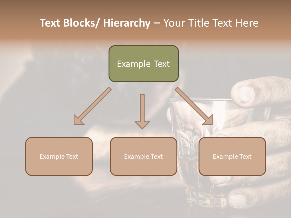 Sleeping Wasted Bar PowerPoint Template