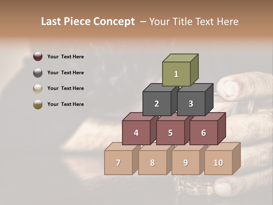 Sleeping Wasted Bar PowerPoint Template