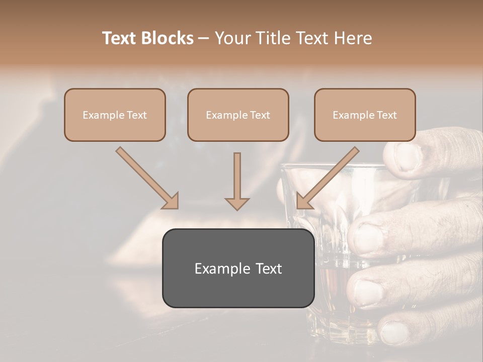 Sleeping Wasted Bar PowerPoint Template