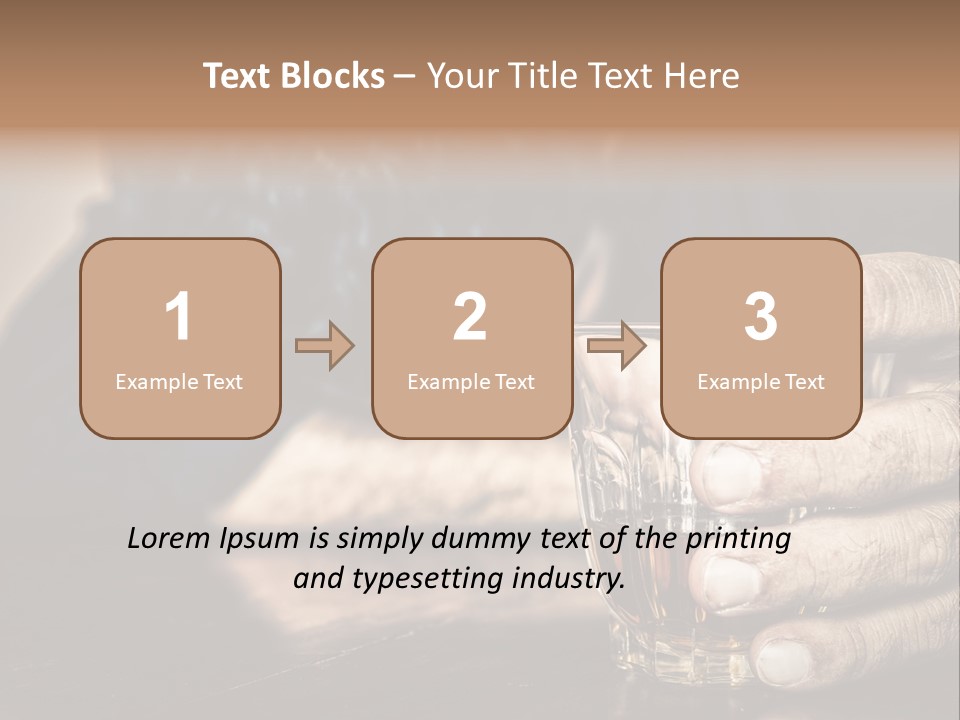 Sleeping Wasted Bar PowerPoint Template
