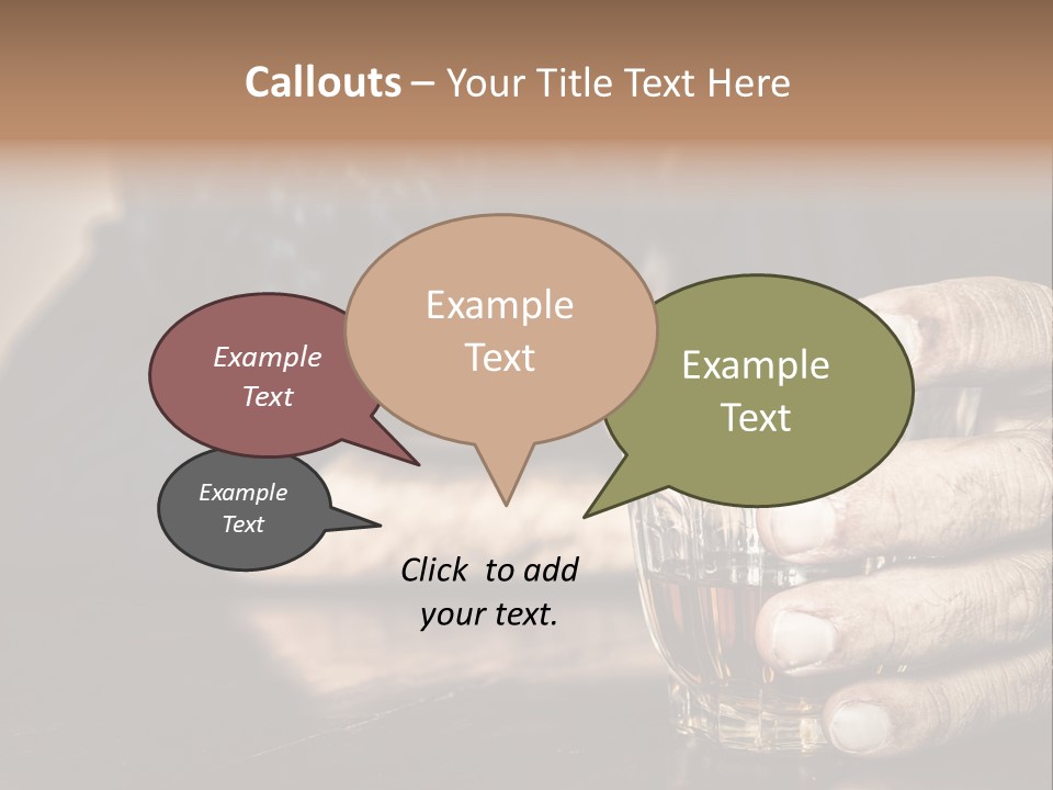 Sleeping Wasted Bar PowerPoint Template