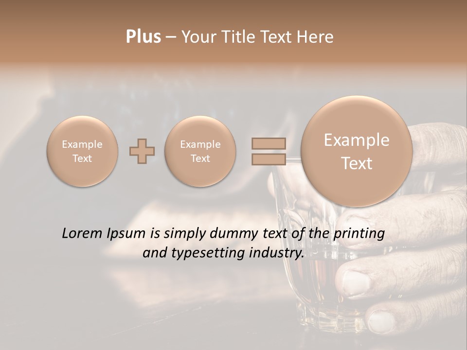 Sleeping Wasted Bar PowerPoint Template