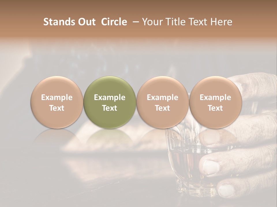 Sleeping Wasted Bar PowerPoint Template