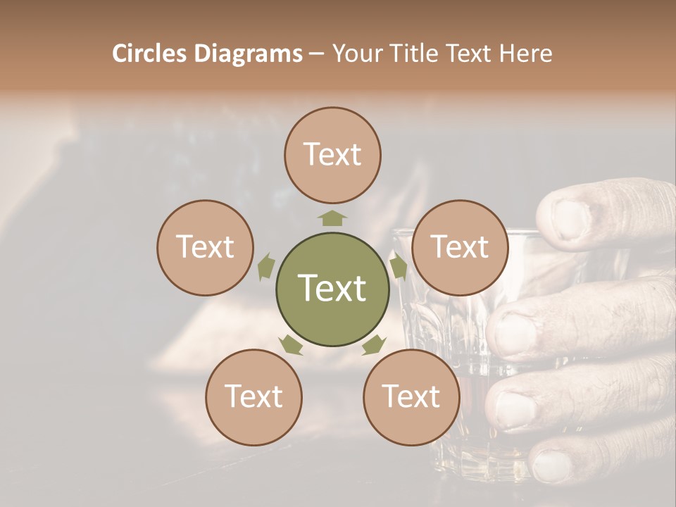 Sleeping Wasted Bar PowerPoint Template
