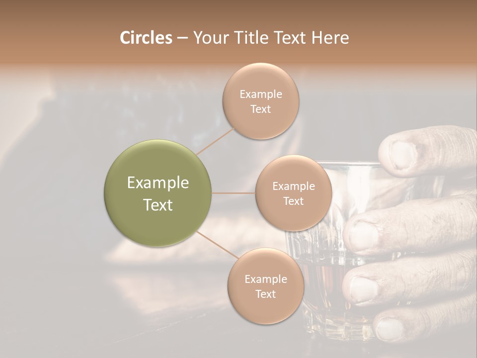 Sleeping Wasted Bar PowerPoint Template