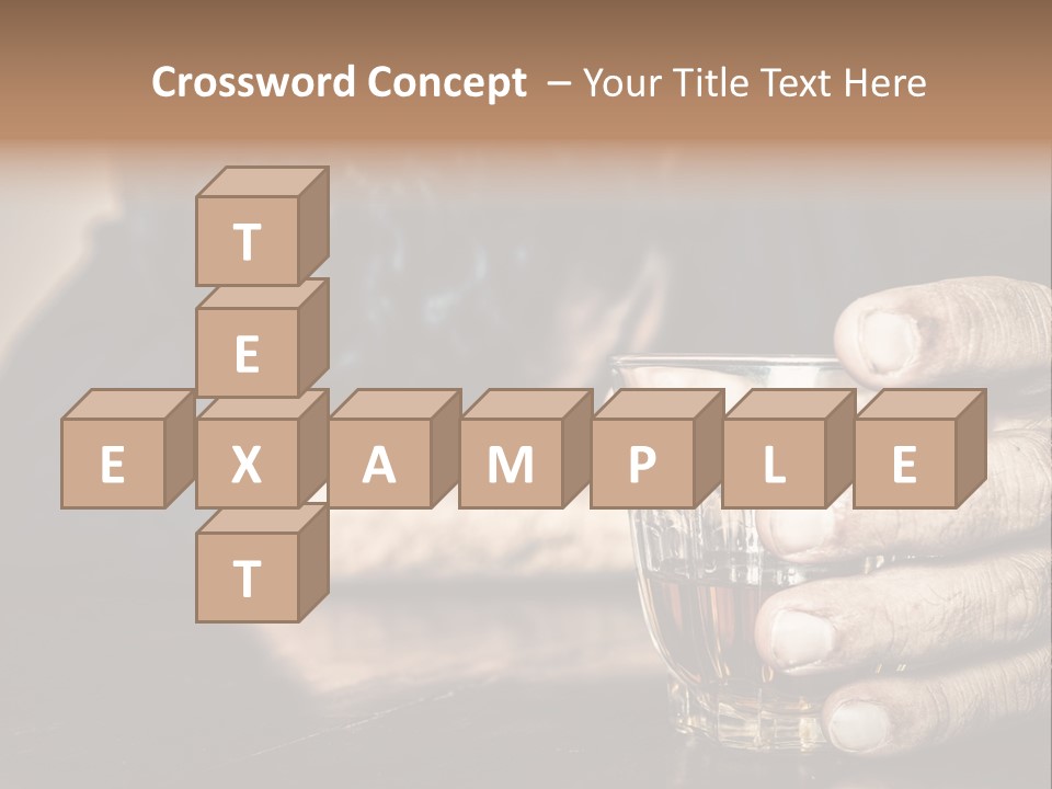 Sleeping Wasted Bar PowerPoint Template