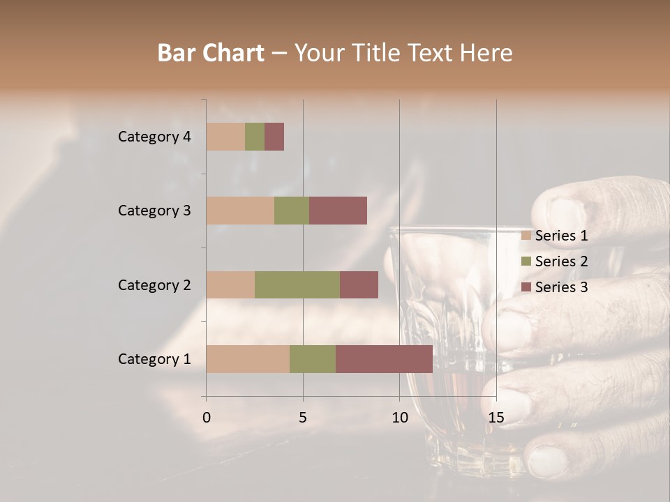 Sleeping Wasted Bar PowerPoint Template