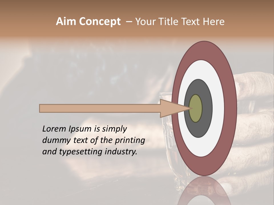 Sleeping Wasted Bar PowerPoint Template