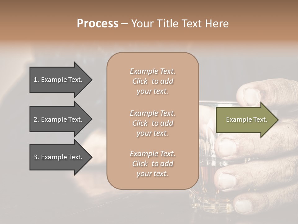 Sleeping Wasted Bar PowerPoint Template