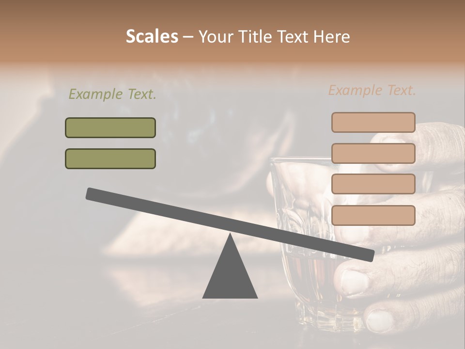 Sleeping Wasted Bar PowerPoint Template