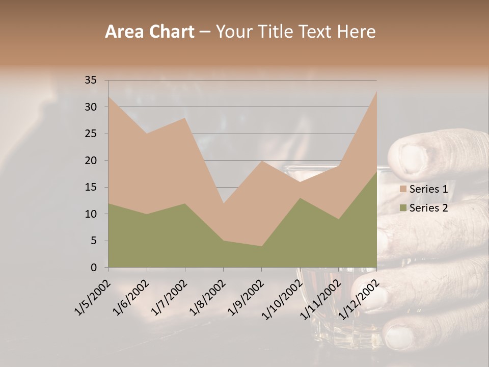 Sleeping Wasted Bar PowerPoint Template