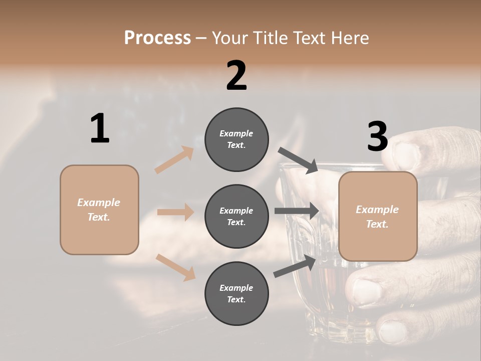 Sleeping Wasted Bar PowerPoint Template