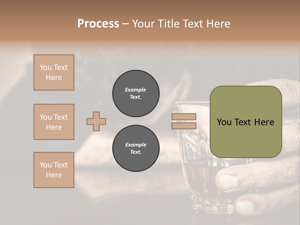 Sleeping Wasted Bar PowerPoint Template