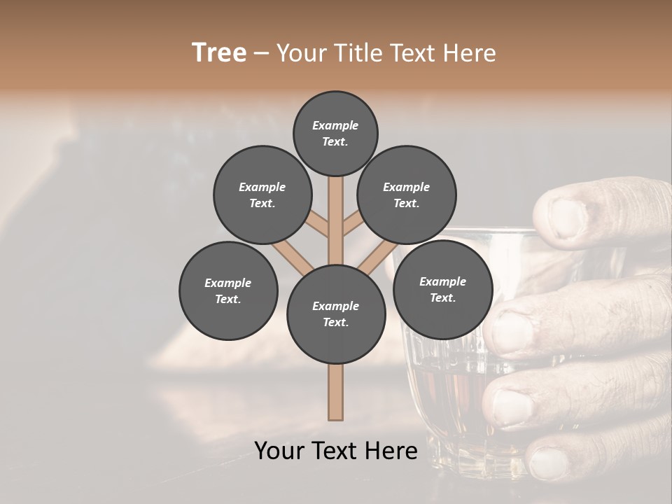 Sleeping Wasted Bar PowerPoint Template