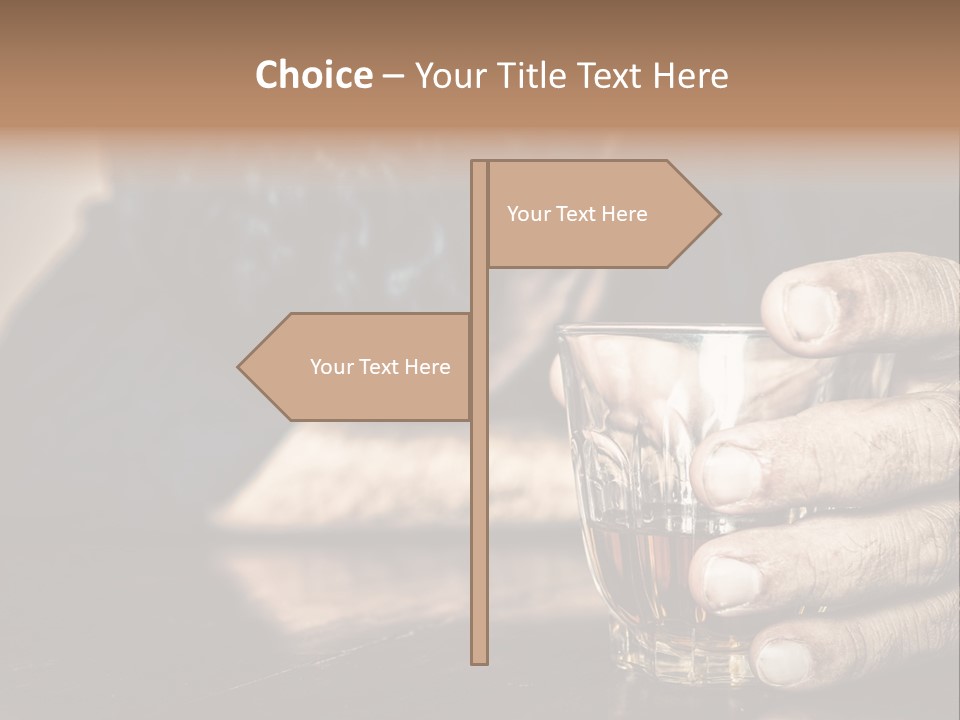 Sleeping Wasted Bar PowerPoint Template