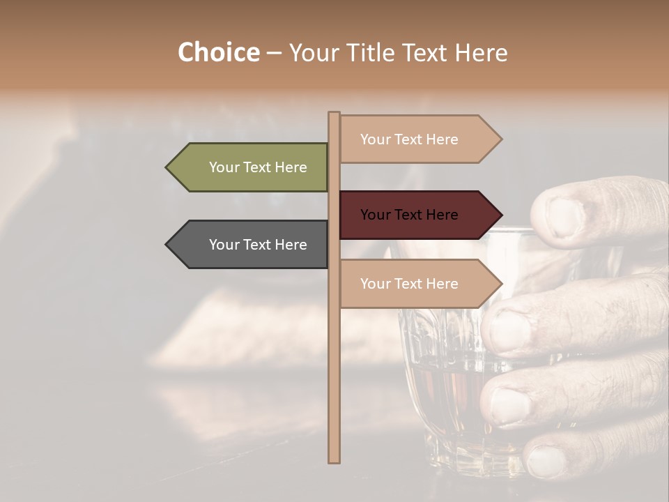 Sleeping Wasted Bar PowerPoint Template